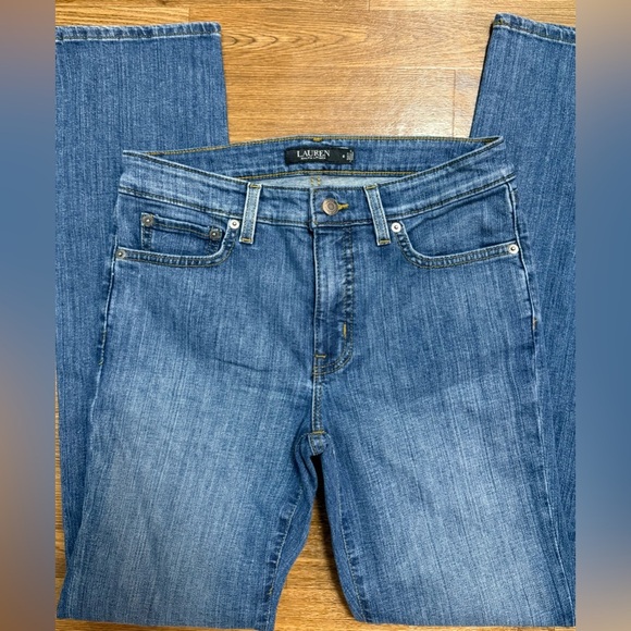 Lauren Ralph Lauren medium wash tall classic cut denim jeans size 6 32 inseam EC - Picture 8 of 9
